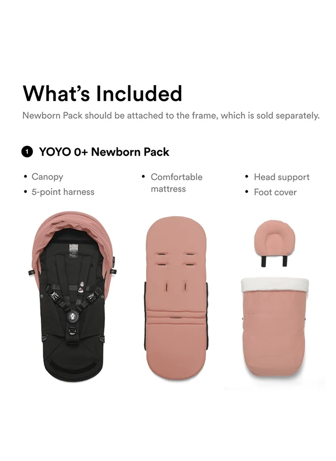 ستوك Yoyo 0+ Newborn Pack Ginger, Premium Newborn Stroller With Comfortable Newborn Nest