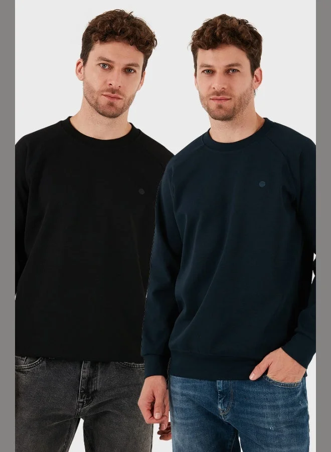 Buratti Buratti Stretch Cotton Relaxed Fit Crew Neck 2-Pack Sweat Men's SWEAT 5901210S2