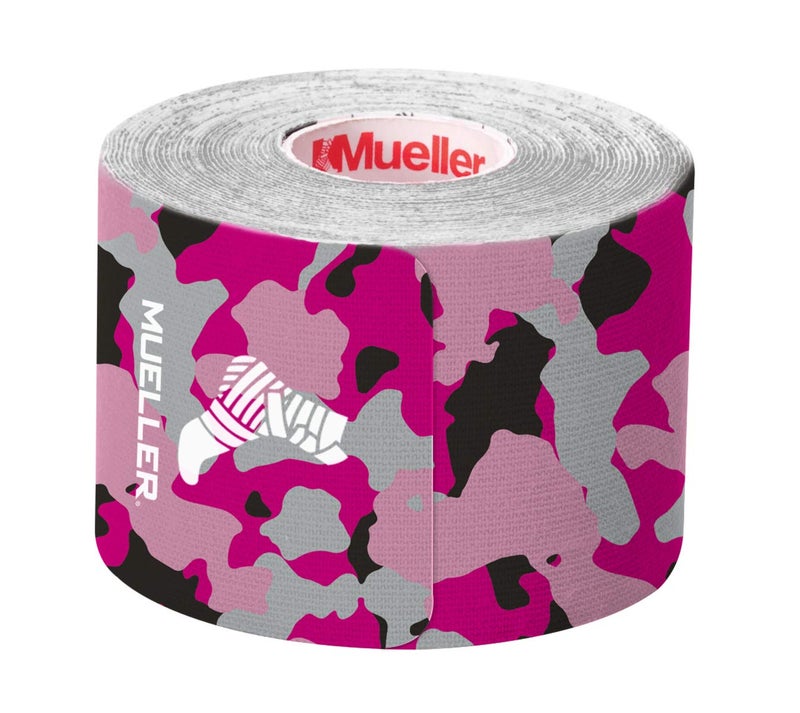 MUELLER Sports Medicine Kinesiology Therapeutic Tape Quality Athletic Tape Latex Free 20 PreCut IStrips 2 x 975 Each Strip Pink Camo