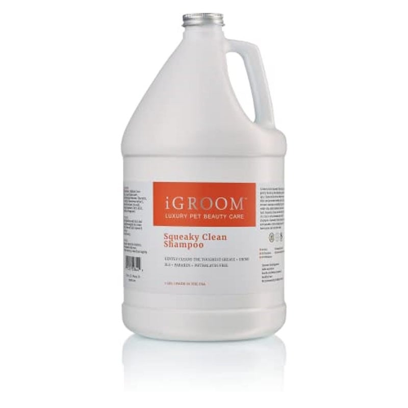 iGroom Squeaky Clean Dog Shampoo, Luxury Pet Beauty Care, Intense Cleaning Power, Chamomile Extracts Sooth Skin, Made in USA (1 GAL) - Image 1