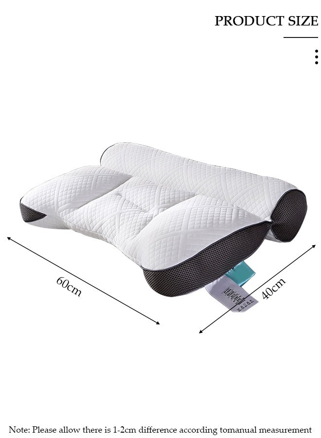 DUNISO 1PCS Comfort Ergonomic Pillow for Pain Relief Bed Pillow for Sleeping, Ergonomic Orthopedic Cervical for Neck and Shoulder Pain, Side Back Stomach Sleeper - Image 2