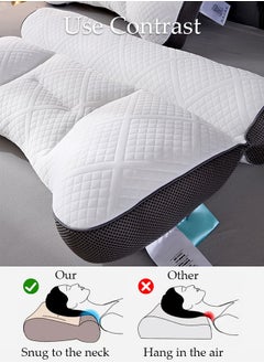 1PCS Comfort Ergonomic Pillow for Pain Relief Bed Pillow for Sleeping, Ergonomic Orthopedic Cervical for Neck and Shoulder Pain, Side Back Stomach Sleeper - pzsku/ZDB1F79F9A56EA2E66596Z/45/_/1709015783/70b8abd4-0daf-414b-963b-9cf593c4a9a4