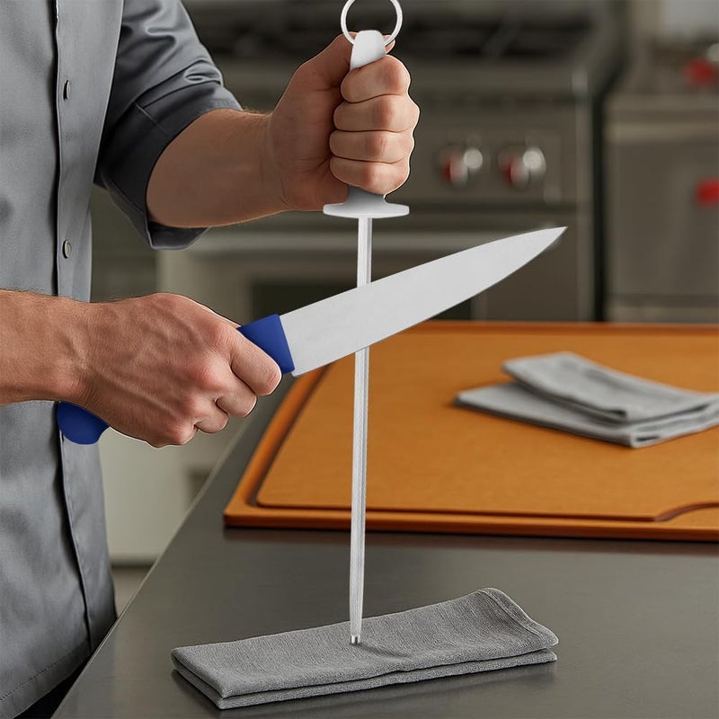 TRAMONTINA 12" Grooved Knife Sharpener with Polypropylene Handle - Image 2