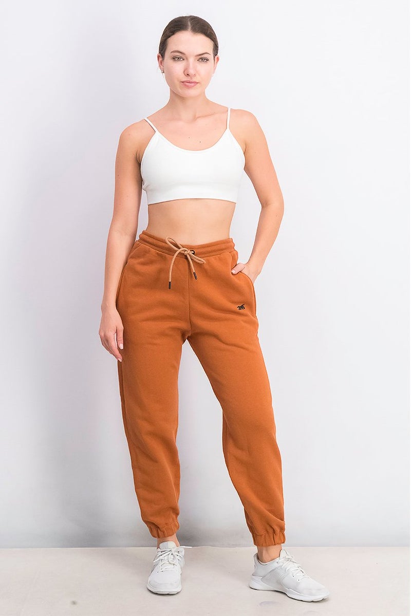 Reebok Women Sportswear Fit Training Track Pants, Brown  - Image 4
