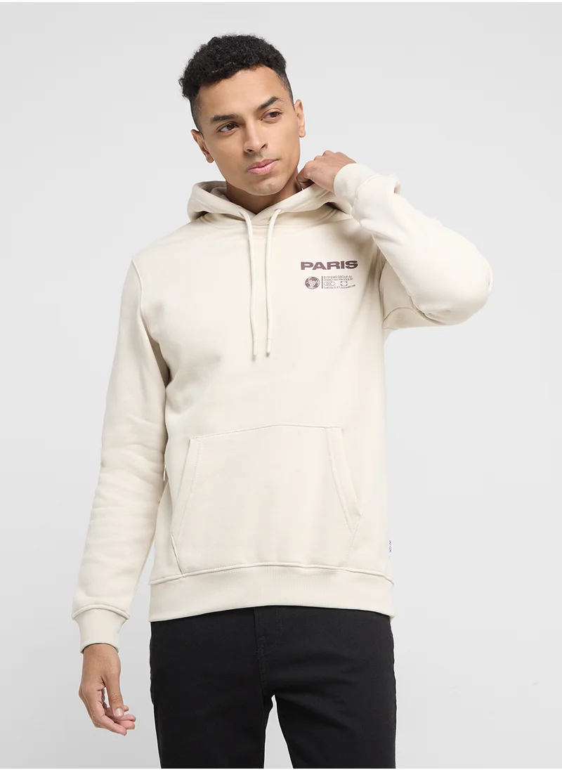 Only & Sons Bernie Drawstring Pocket Detail Hoodie