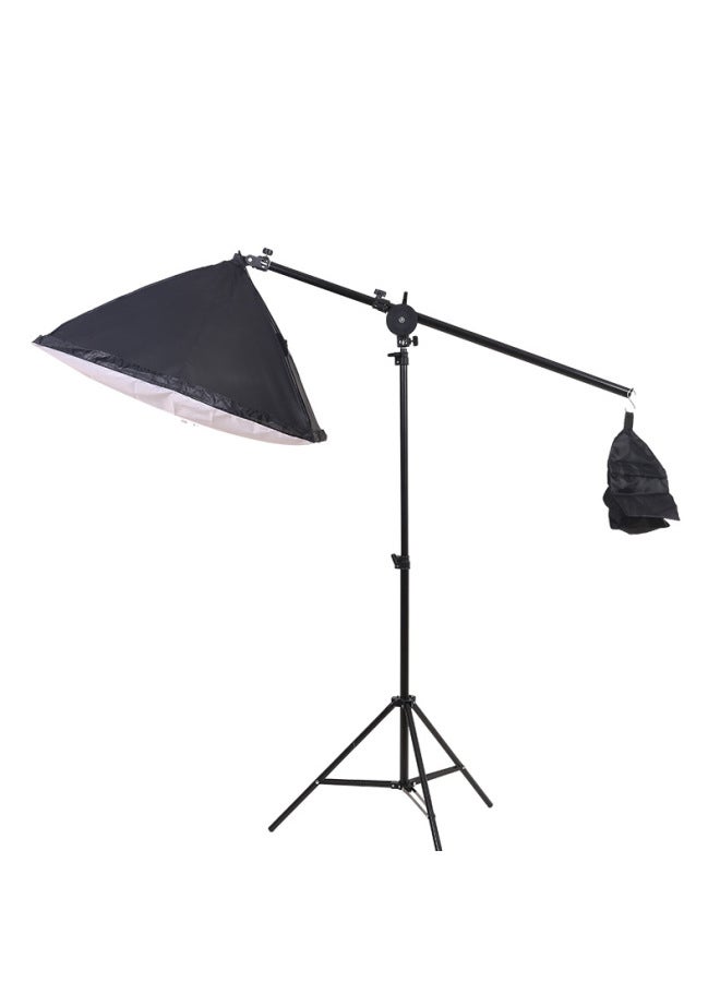 Soft Light Box Live Broadcast Light Studio Photography Lighting Fill Light Photo Studio Lighting Set-Light Source Color:Inclined Arm Frame  - Image 2