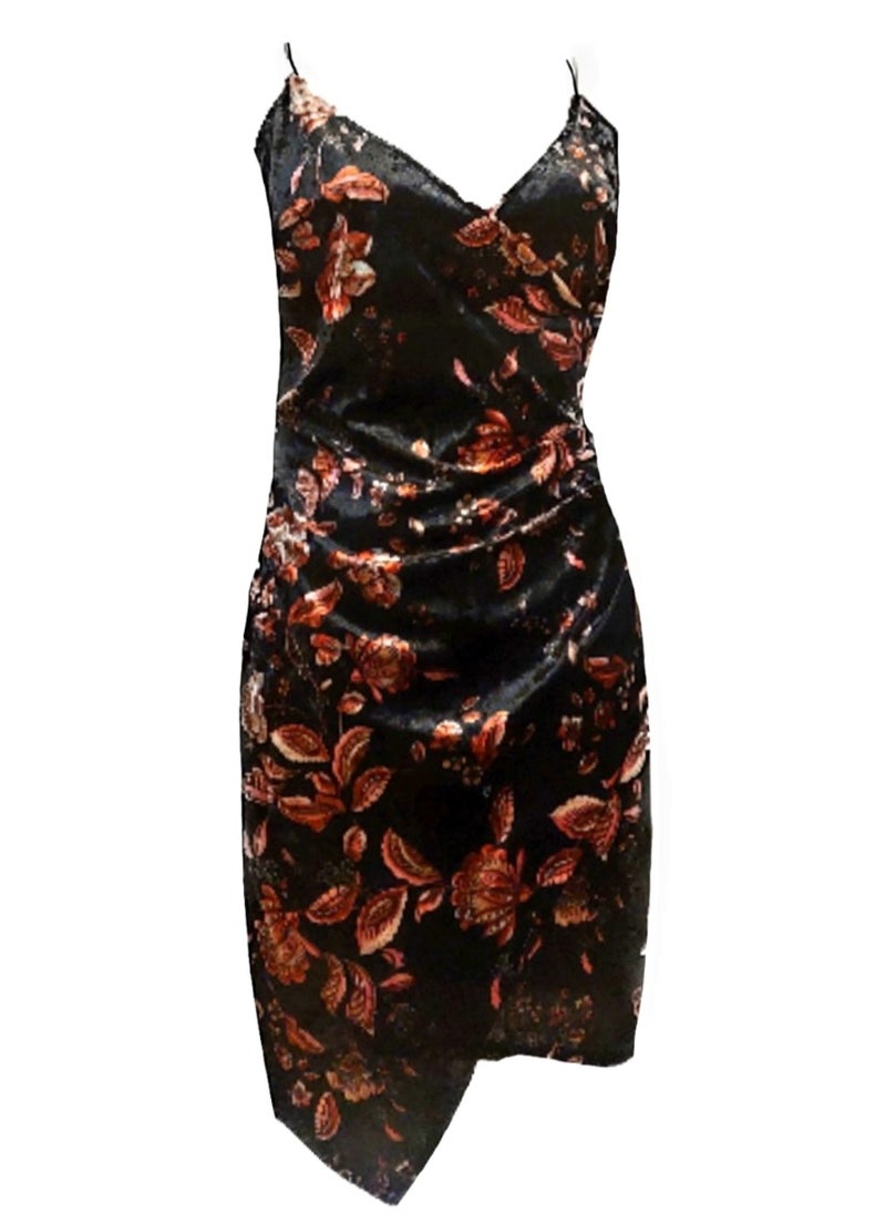 Women velvet floral straps short lycra dress - pzsku/ZDB1FD75954A7D605F14FZ/45/_/1733786247/8f0ed64b-04d9-4ae3-82fe-0fce318c4c4b