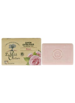 LE PETIT OLIVIER Le Petit Olivier Extra Mild Rose Soap  Moisturizing  Soothing  Unisex Bar  Enriched with Olive Oil for Gentle Skin Cleansing  35 oz 