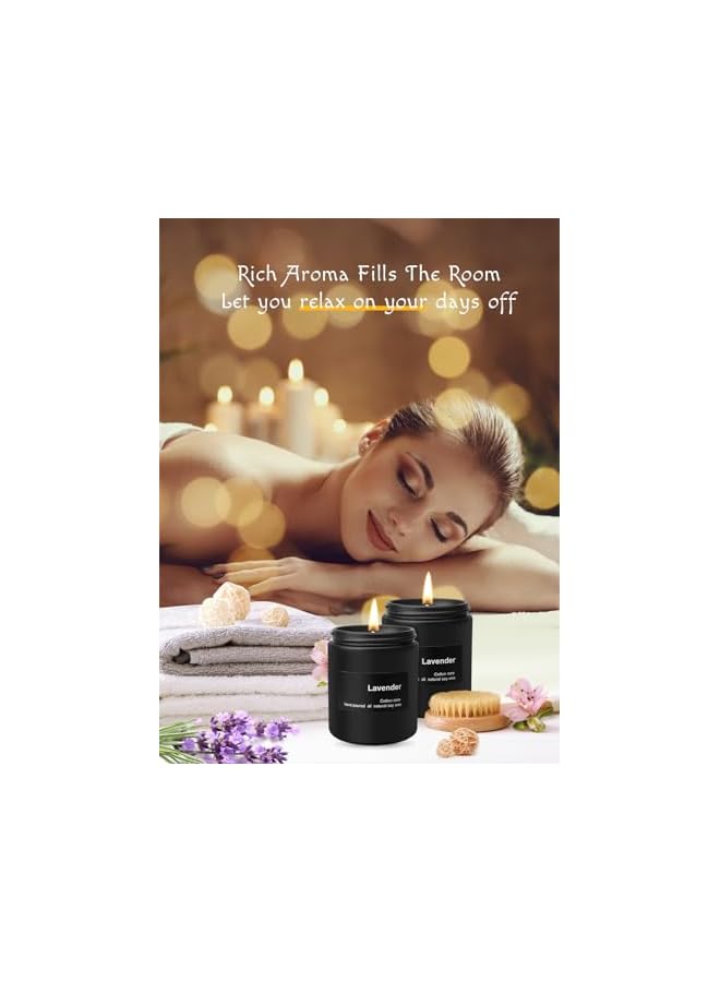 Green Tiger Black lavender Candles for Women Men,7 oz Rose Scented Candles, 45 Hour Burn Summer Candle, Gifts for Women,Manly Indulgence Candles (Black lavender) - Image 5