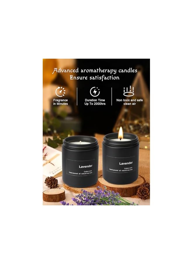 Green Tiger Black lavender Candles for Women Men,7 oz Rose Scented Candles, 45 Hour Burn Summer Candle, Gifts for Women,Manly Indulgence Candles (Black lavender) - Image 4