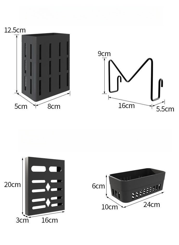 Dish Drying Rack - Large Over The Sink Dish Drainer Drying Rack , Large Capacity Stainless Steel Dish Rack, Multifunctional Kitchen Organizers and Storage Rack, 75cm-Single layer Black