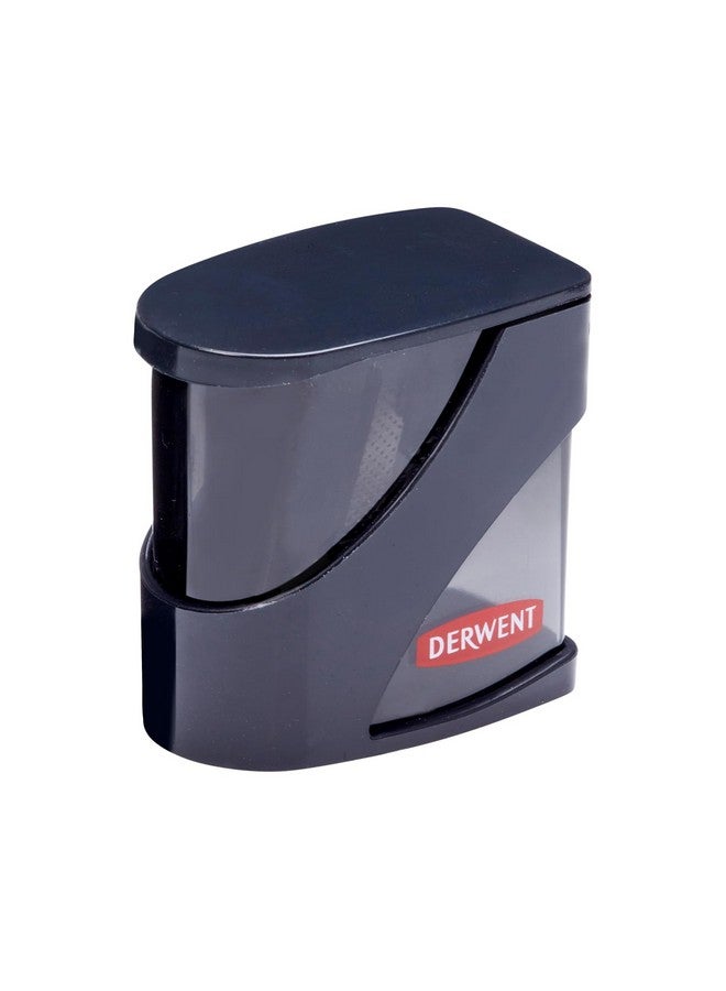 Derwent Twin Hole Pencil Sharpener, Black, 11.5Mm & 8.25Mm - Image 3