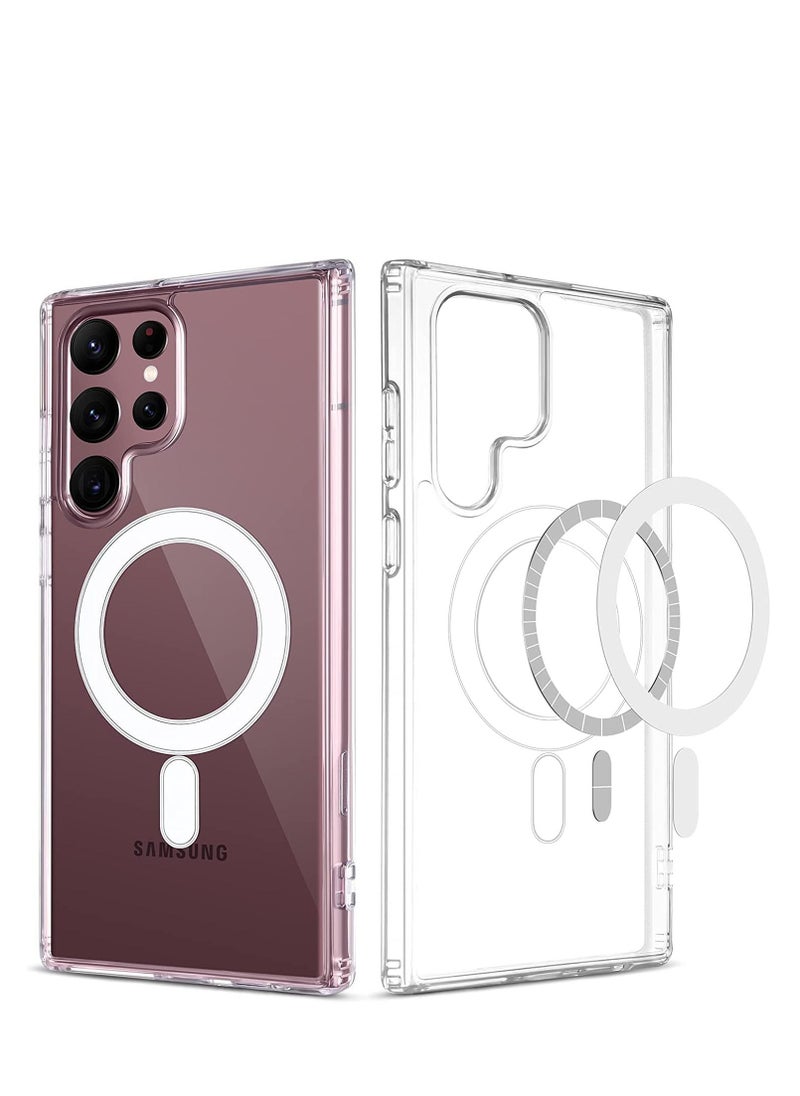 Generic Clear Case for Samsung Galaxy S23 Ultra , Compatible with Mag-Safe Charging, Ultra Slim & Full Protective Shockproof Case 