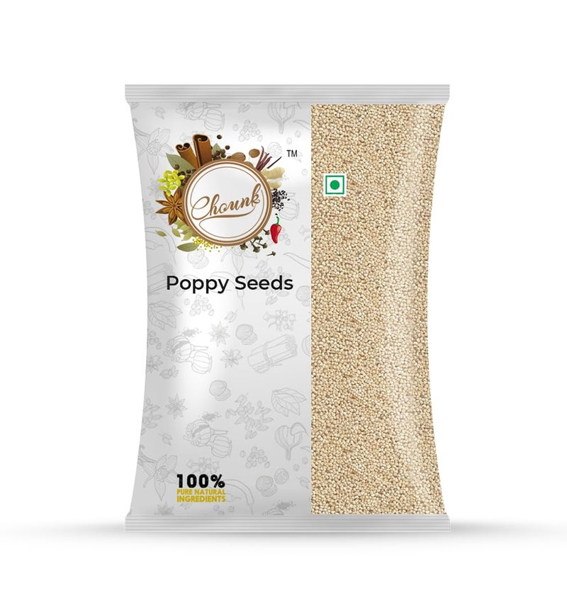 Chounk Spices Natural Poppy Seeds 50 gm Artificial Colors and Preservatives Free | Khus Khus | Khas Khas | Posta Dana | Khaskhas | White | No Coating - Image 1