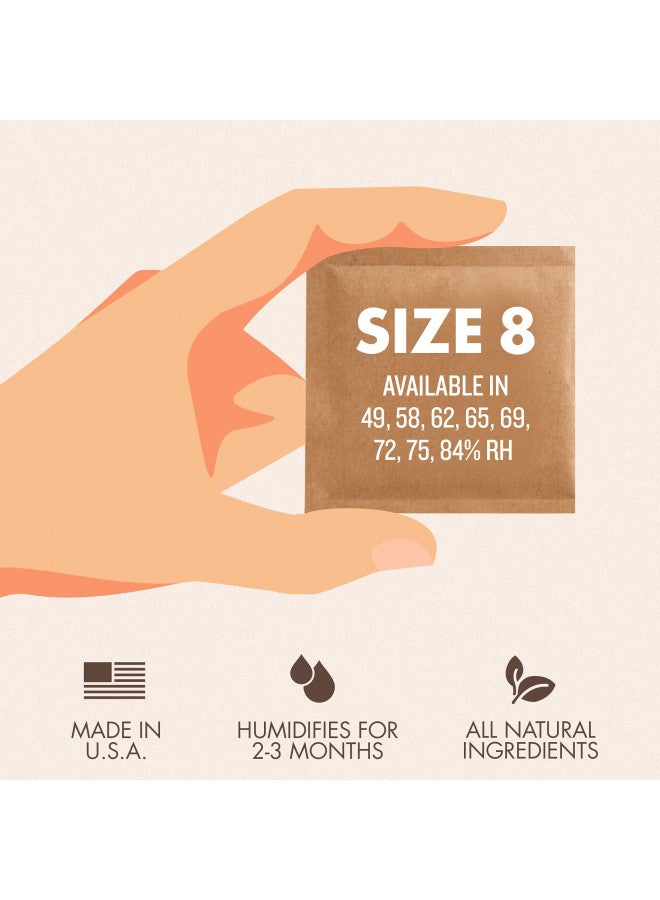 Boveda Boveda Wooden Music Instruments - 84% RH 2-Way Humidity Control - Size 8 For Wooden Instruments Protects All Wood Instruments For Optimal Sound Prevents Cracking & Warping Of Guitars 10 Count - Image 4