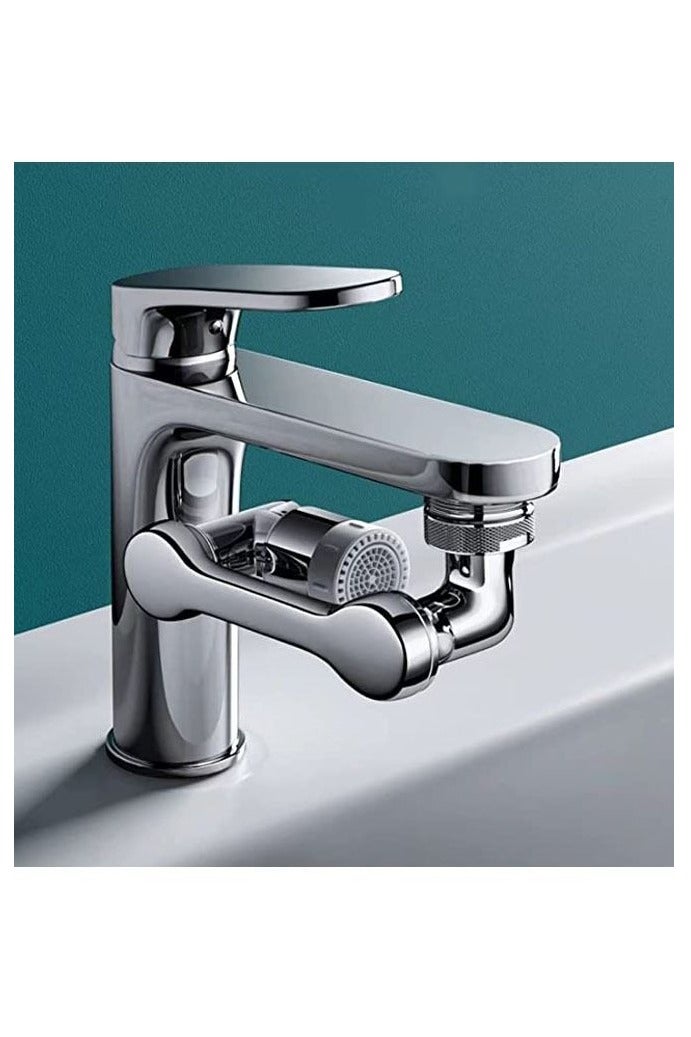 1080° Rotating Extender Aerator, Durable Splash Proof Faucet Extender, Two Ways Water Saver Faucet Aerator, Can Be Used for Bathroom Sink, Kitchen Sink - Image 1