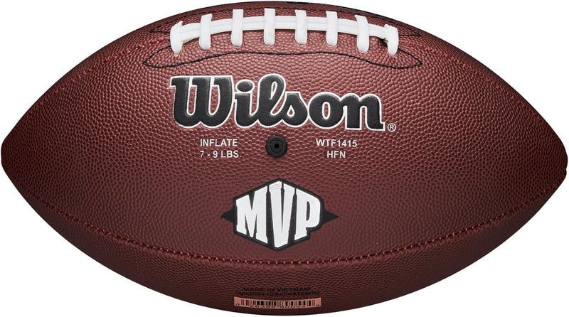 Wilson NFL MVP Junior Football - Official Size, Brown - Image 3