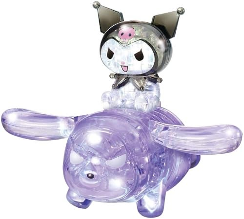 Hanayama 38 Pieces Crystal Gallery Sanrio Kuromi 3D Puzzle - Image 1