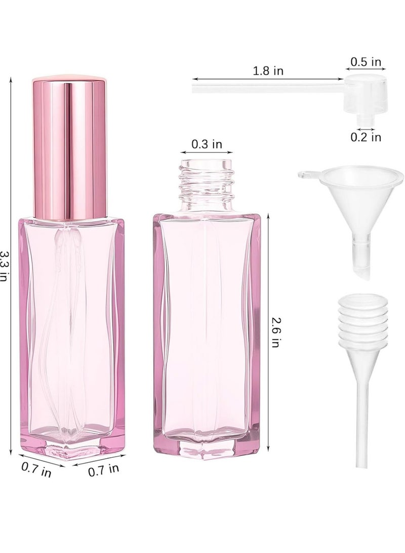 YALONG 5Pcs Travel Perfume Atomizer, 8.5ML Portable Perfume Bottles Refillable, Empty Glass Spray Bottles for Dispensing Cologne Toiletries, Fine Mist Sample Bottle Sprayer Toiletries Sample Dispenser for Traveling Outgoing - Image 3