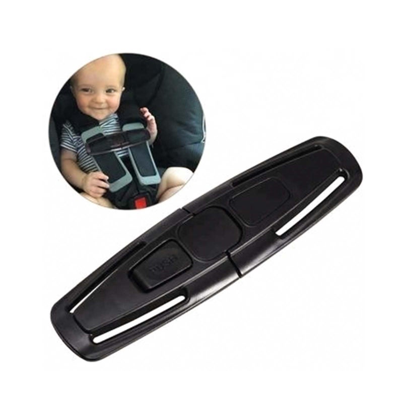 Dogxiong 2 Pcs Universal Child Seat Chest Harness Clip and Baby Seat Safety Belt Clip Buckle Universal Replacement for Kids Trend Adjustable Guard (Black) - Image 4