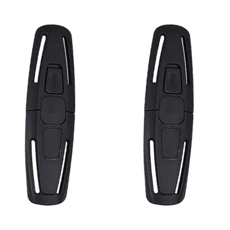 Dogxiong 2 Pcs Universal Child Seat Chest Harness Clip and Baby Seat Safety Belt Clip Buckle Universal Replacement for Kids Trend Adjustable Guard (Black) - Image 5