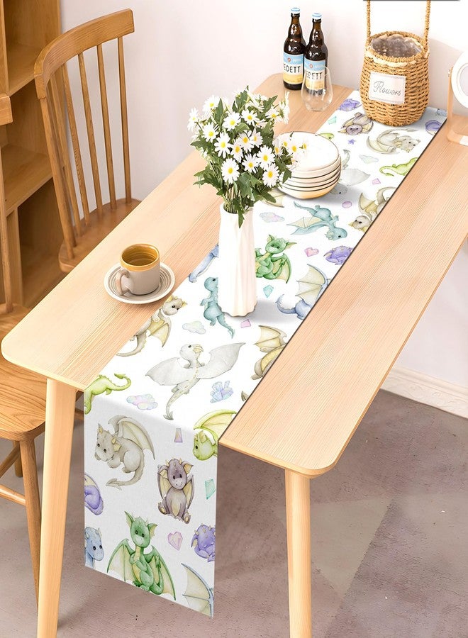 Pudodo Dragon Table Runner Dragon Baby Shower Cartoon Birthday Party Decoration Kitchen Dining Room Home Decor - Image 2