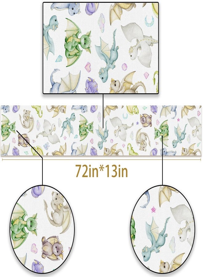 Pudodo Dragon Table Runner Dragon Baby Shower Cartoon Birthday Party Decoration Kitchen Dining Room Home Decor - Image 5