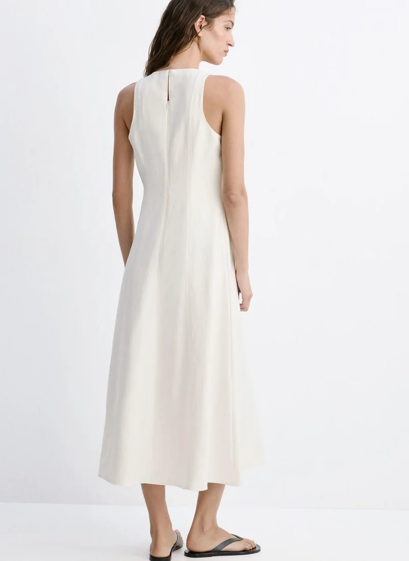مانجو A-Line Dress With Seam Detail