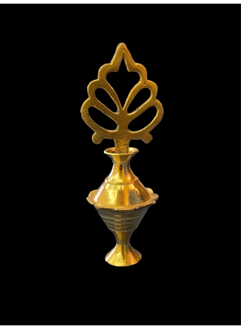 Al Zaabiah Decorative Mini Traditional Gold Makhlh Container - Image 2
