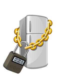 KASTWAVE Metal Time Padlock Multi-Function Timer Lock 99 Hours Max Timing with Electronic LCD Timed Display Micro USB Rechargeable  - Image 2