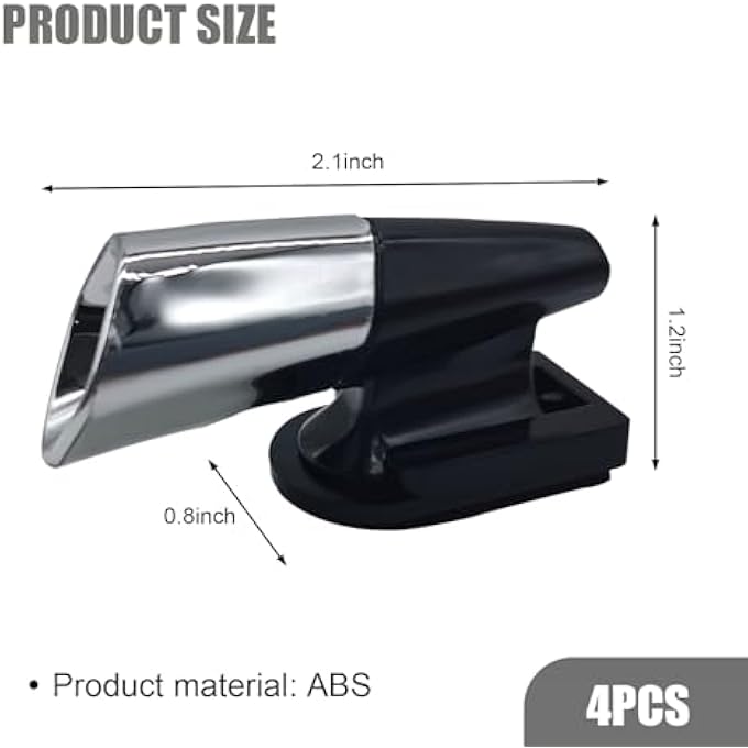 rayihni Pack-4 Car Deer Warning Devices, ABS Deer Whistles Repeller, Ultrasonic Animal Alarms, Universal Safety Auxiliary Accessory, Compatible with Most Car Models (Silver) - Image 2