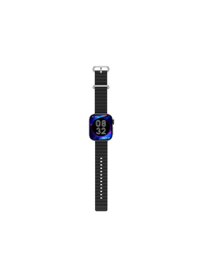هيزاير ساعه ذكية هيزير H-Watch Max بشاشة عالية الدقة 2.01 بوصة، مكالمات بلوتوث، مساعد صوتي، مقاومة للماء، تتبع اللياقة البدنية، بطارية طويلة العمر - Image 3