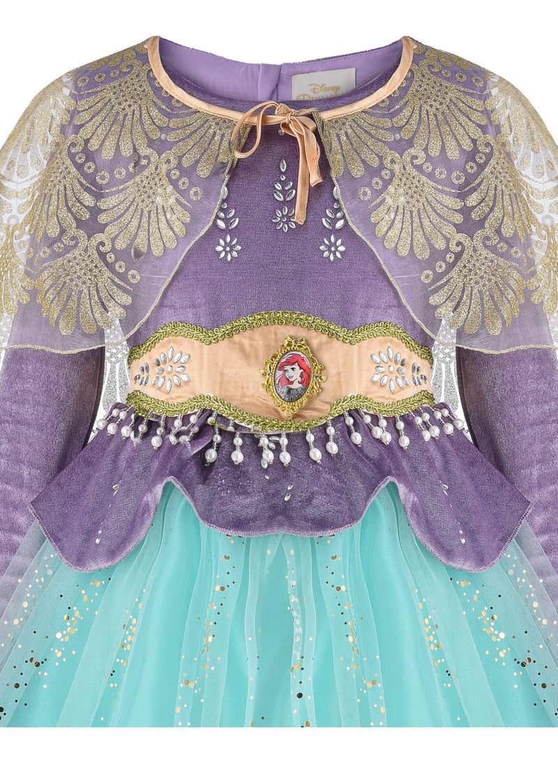 Party Centre - Officially Licensed Disney Golden Princess Ariel Prestige Dress Up Costume with Headpiece - Image 1