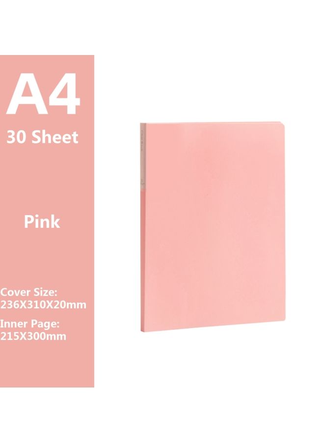 نيبمينينت واقي ورق مكون من 30 جيب مع كتاب تقديمي مقاس A4 وردي - Image 2