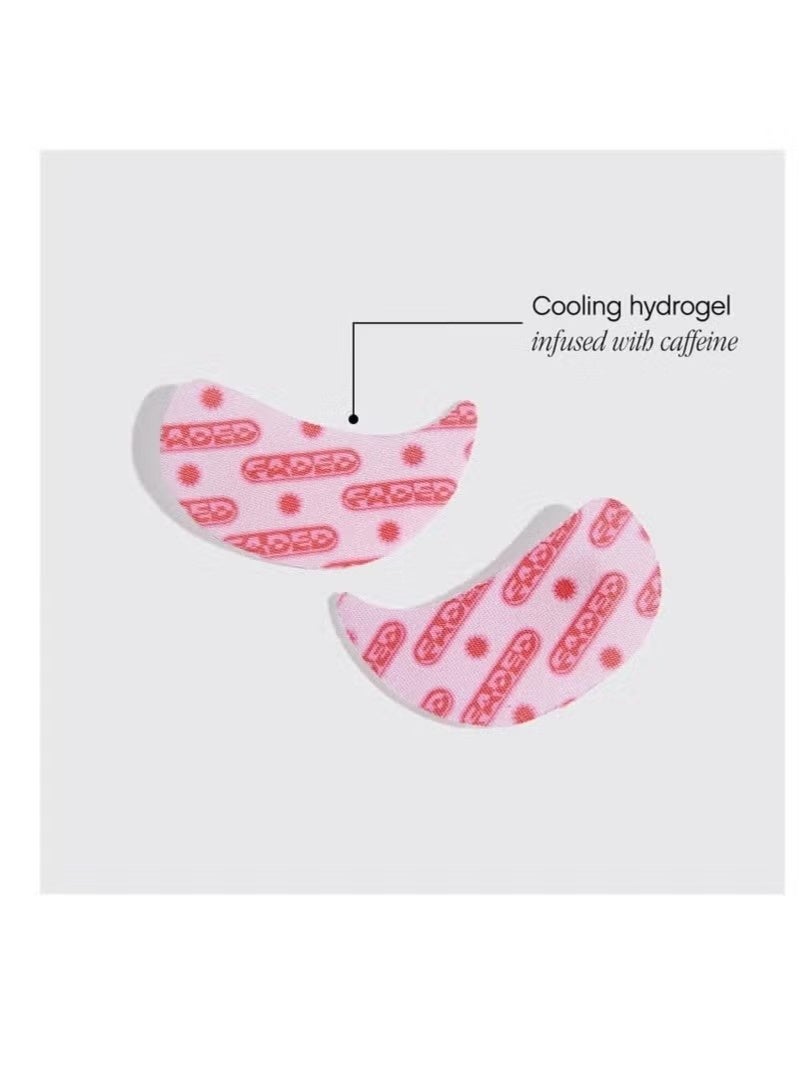 Topicals Faded Brightening Under Eye Masks | Patches to Depuff, Hydrate, Brighten and Cool | Reduce Dark Circles and Fine Lines | Contains Kojic Acid, Caffeine and Niacinamide (Set of 6) - Packaging may vary - Image 2