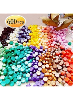 ECVV 600Pcs Sealing Wax Beads Kit Colorful Wax Seal Stamp Kit with Candles Spoon Seal Stamp for Letters, Crafts Decorations Wedding Invitations  - Image 5