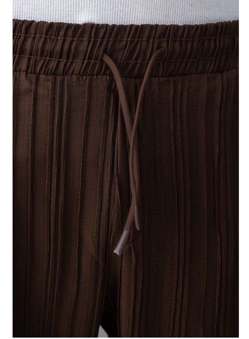 Marrakech Draw String Casual Trousers For Men – Brown - Image 3
