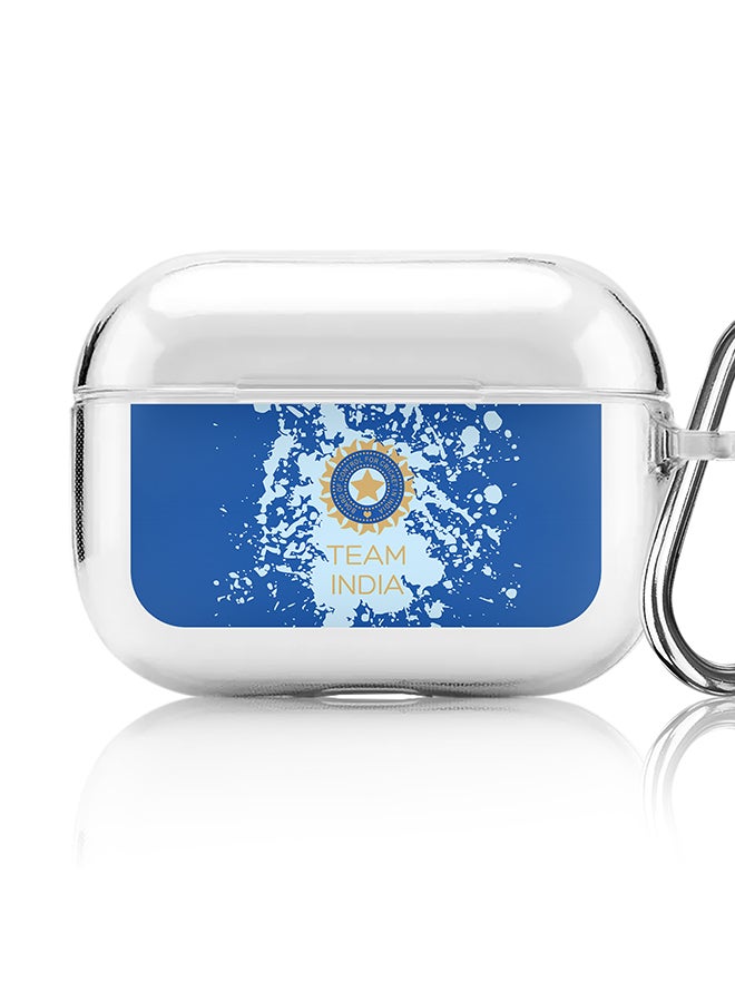 Stylizedd Classic Clear printed Case for Apple AirPods Pro 2nd Generation Thin Transparent Cover [Designed for Apple AirPods Pro 2nd Generation] - Team India - Image 1