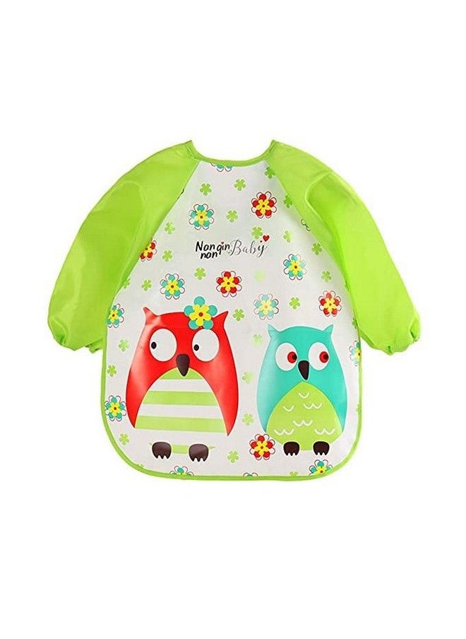 BabyGo - Sleeves Washable Waterproof Feeding Bib For Babies And Kids1 Piece (Random Color) - Image 1