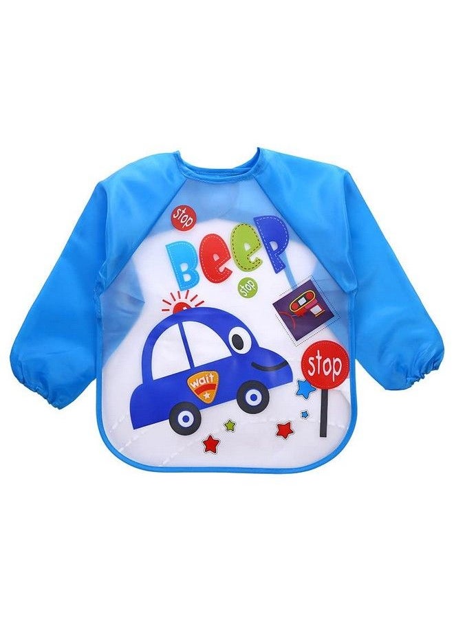 BabyGo - Sleeves Washable Waterproof Feeding Bib For Babies And Kids1 Piece (Random Color) - Image 1