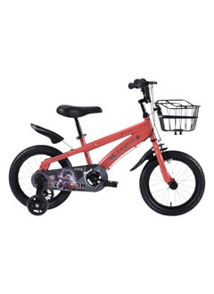 Star Kids 16 Inch Kids Bike for Boys and Girls with Basket and Training Wheels (Red) 