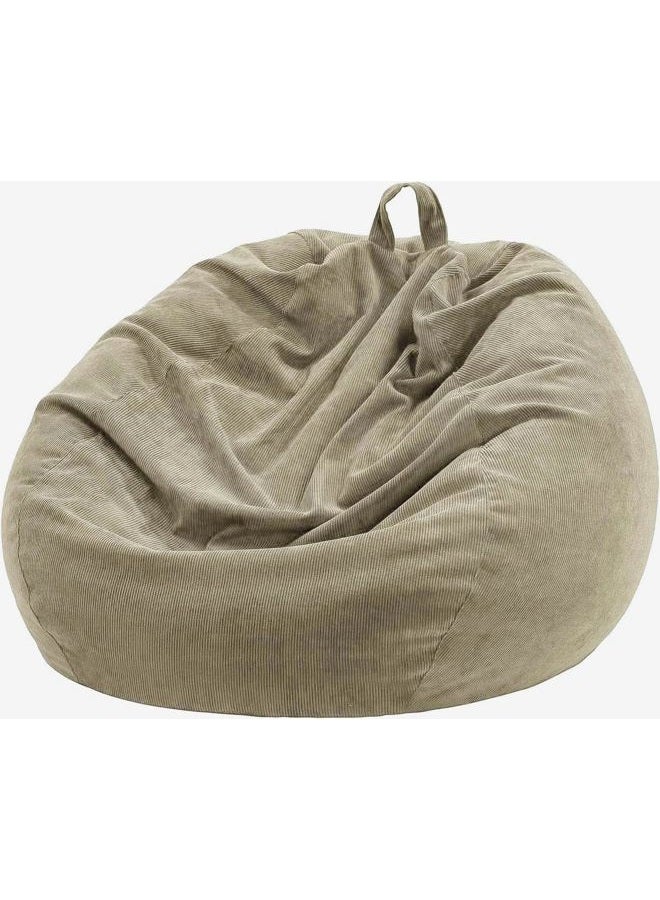 Nobildonna Bean Bag Chair Cover (No Filler) for Kids and Adults,Beanbag Stuffed Animal Storage Without Filling Plush Toys Holder and Organizer Soft Premium Corduroy 200L - Image 1