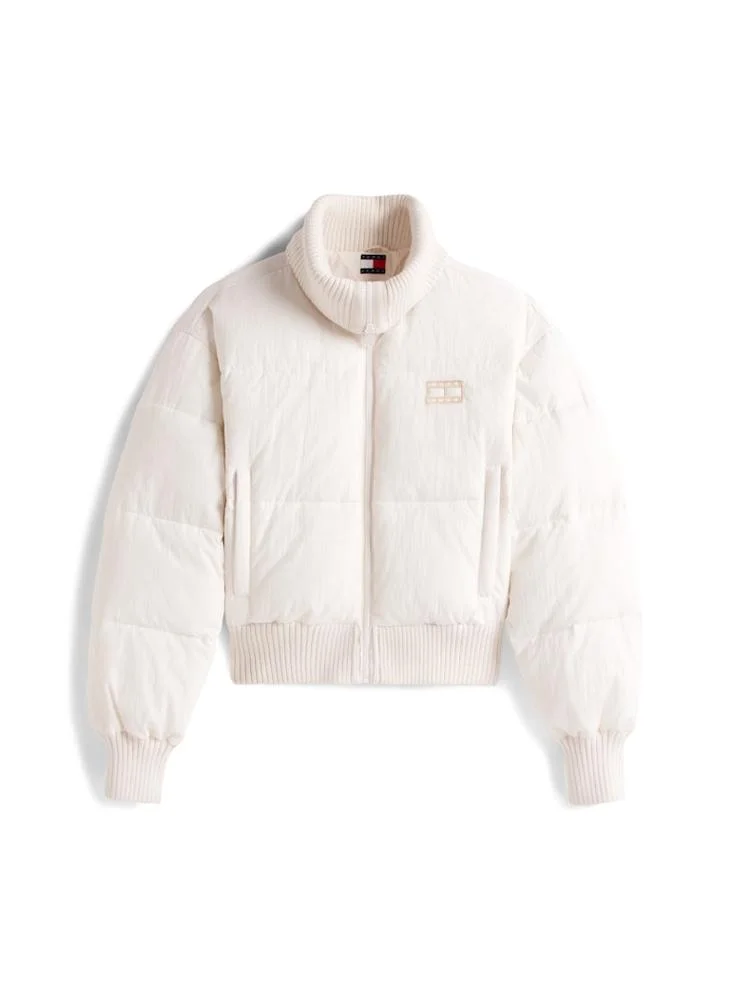 TOMMY JEANS Logo Crop Puffer Jacket