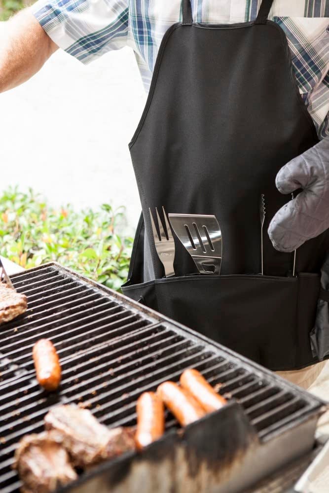 PICNIC TIME Las Vegas Raiders BBQ Apron Tote Pro Grill Set - Image 3