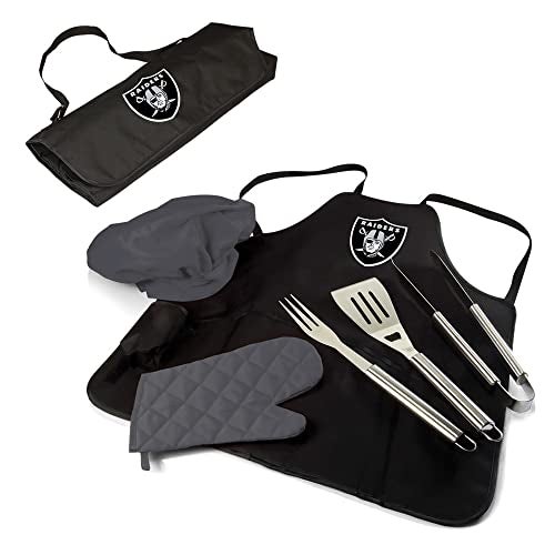 PICNIC TIME Las Vegas Raiders BBQ Apron Tote Pro Grill Set - Image 4