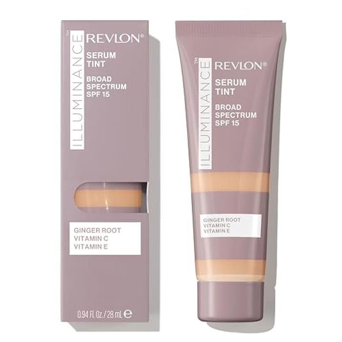 Revlon Illuminance Tinted Serum, Triple Hyaluronic Acid, Evens Out Skin Tone Over Time and Hydrates All Day, SPF 15, 317 Tan Sand, 0.94 fl oz. - Image 1