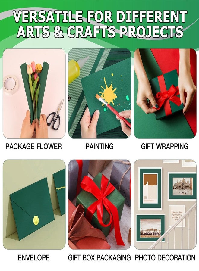 Vanhench 36" x 2400" (200') Green Wrapping Paper Roll, Kraft Paper Roll for Fathers Day/Birthday Gifts, Bouquet Flower Crafts Paper, Moving Supplies, Solid Color Bulletin Board Paper - Image 5