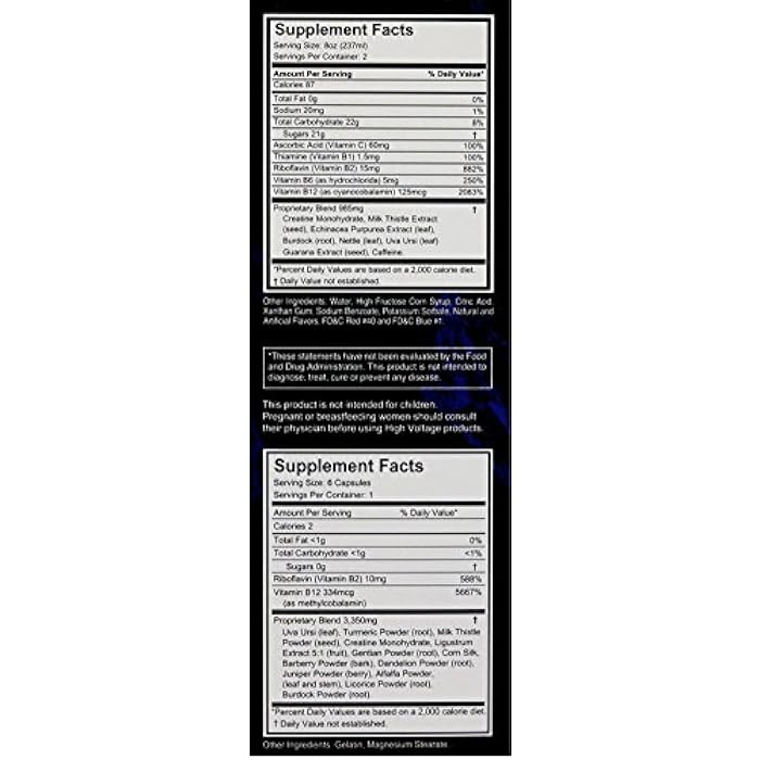 High Voltage Detox Double Flush Blue Berry - Image 3