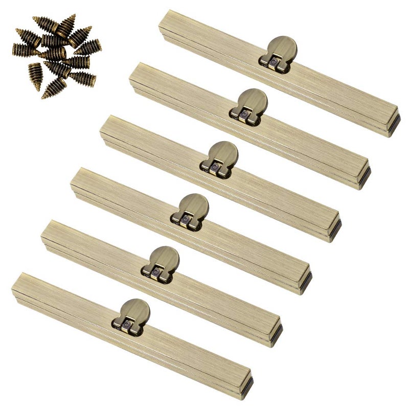 BUTUZE 6pcs Bag Clasps Purse, 4.52inches Metal Purse Frame Kiss Clasp Purse Frame, Purse Clasps for Bag Making, Metal Purse Frame Wallet Clasp, Bag Clasp for Purse Making, Bag Making