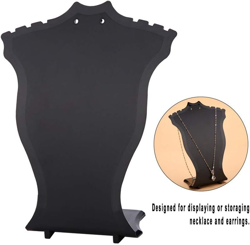 woobles Necklace Display, Necklace Pendant Chain Jewelry Hanger Jewelry Stands Hanger Earrings For Towers & Hangers Holder Rack(Black) - Image 2